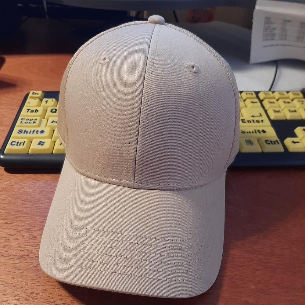 NEW TAG ! Pro Player Adult Baseball Hat Light Coffee One Size